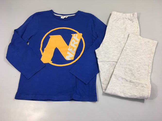 Pyjama 2pcs jersey bleu-gris Nerf, moins cher chez Petit Kiwi