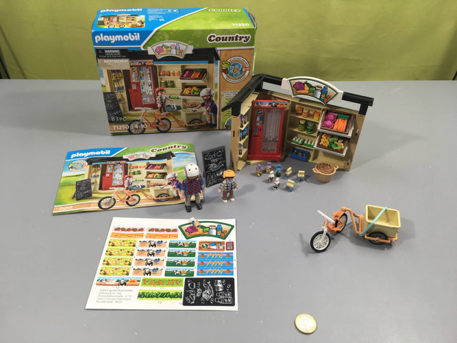 Playmobil Countr.y 71250 La boutique de la feme Complet + 1 nvelle fiche autocollants 4-10a, moins cher chez Petit Kiwi