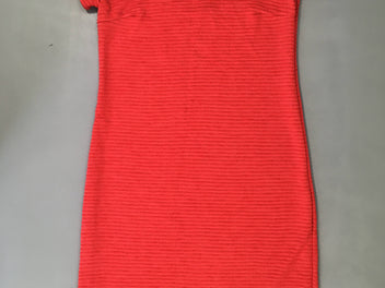 Robe m.c texturée rose