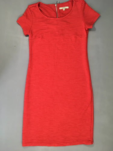 Robe m.c texturée rose, moins cher chez Petit Kiwi