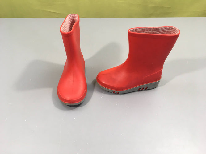 Bottes de pluie rouges, moins cher chez Petit Kiwi