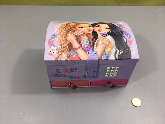 Etat neuf-Boîte à bijoux Top Modèle (avec code secret), moins cher chez Petit Kiwi