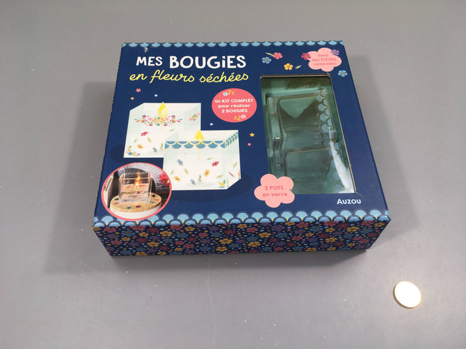 Mes bougies en fleurs sechées, Auzou, +7a, moins cher chez Petit Kiwi