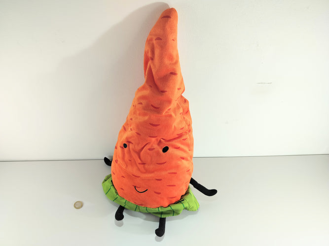 Peluche carotte 50cm, moins cher chez Petit Kiwi