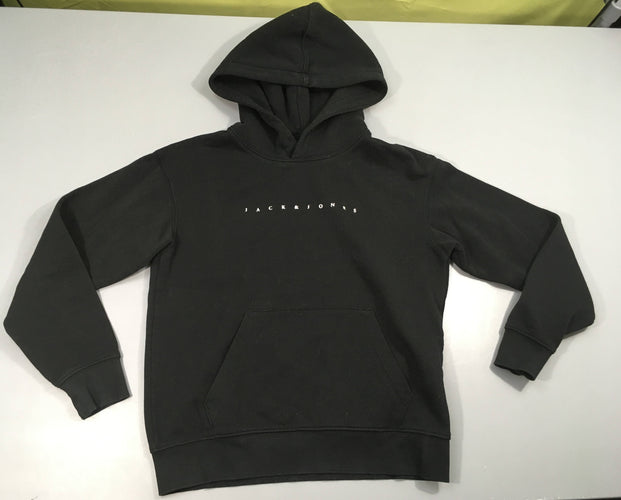 Sweat à capuche noir Jack&Jones, moins cher chez Petit Kiwi
