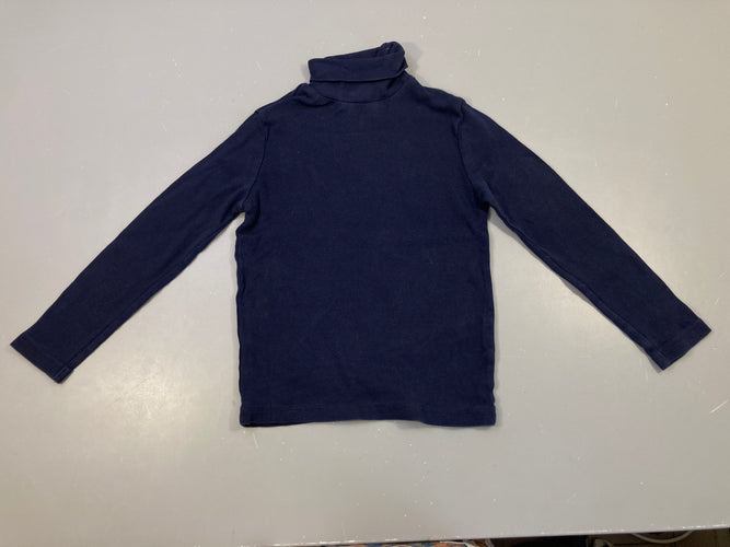 T-shirt m.l col roulé bleu foncé, moins cher chez Petit Kiwi