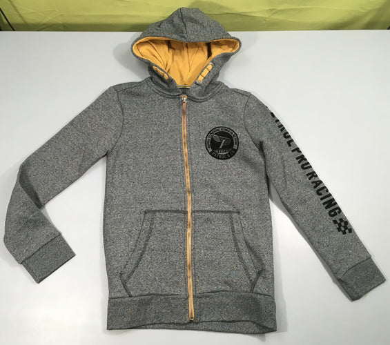 Sweat zippé à capuche gris chiné Petrol, moins cher chez Petit Kiwi