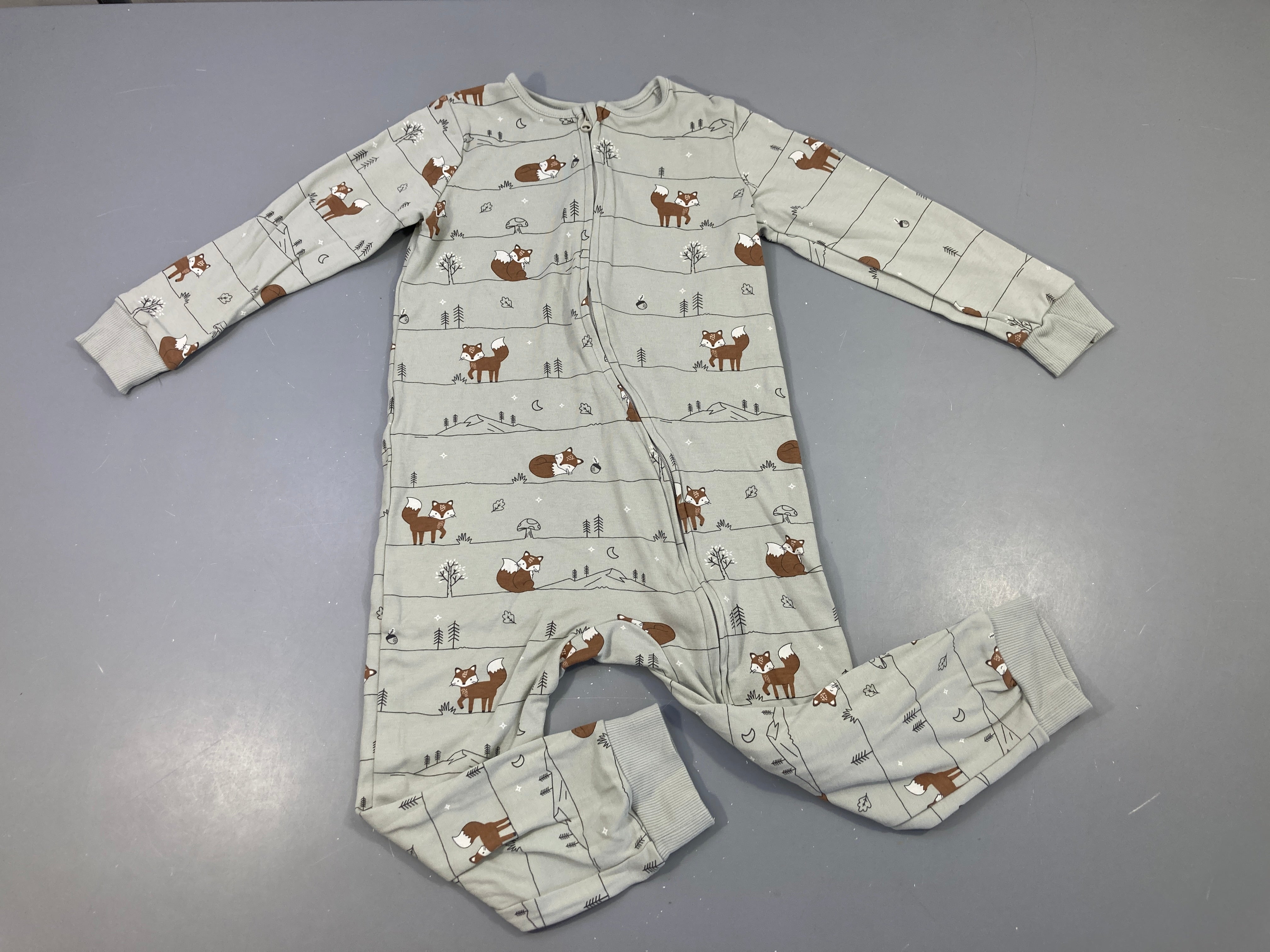 Combinaison jersey  renards eucalyptus