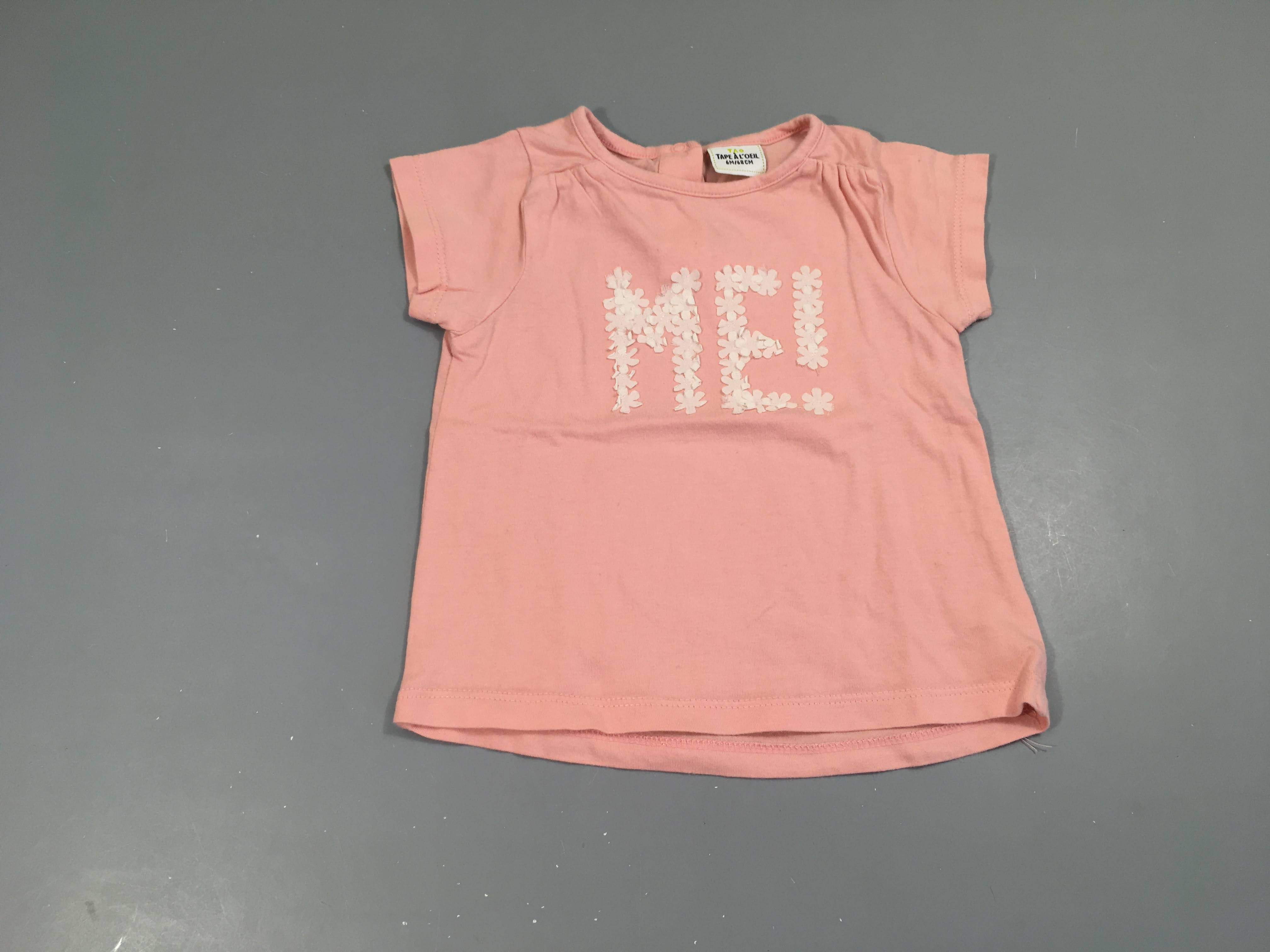 T-shirt m.c rose ME! fleurs