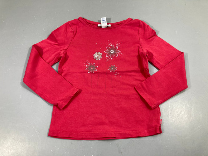 T-shirt m.l rose fleurs, moins cher chez Petit Kiwi