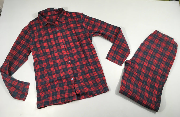 Pyjama 2 pcs flanelle arc rouge-bleu, moins cher chez Petit Kiwi