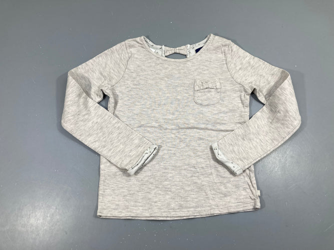 T-shirt m.l gris chiné poche, moins cher chez Petit Kiwi