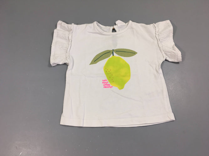 T-shirt m.c blanc sirène poissons Dos dégagé, moins cher chez Petit Kiwi