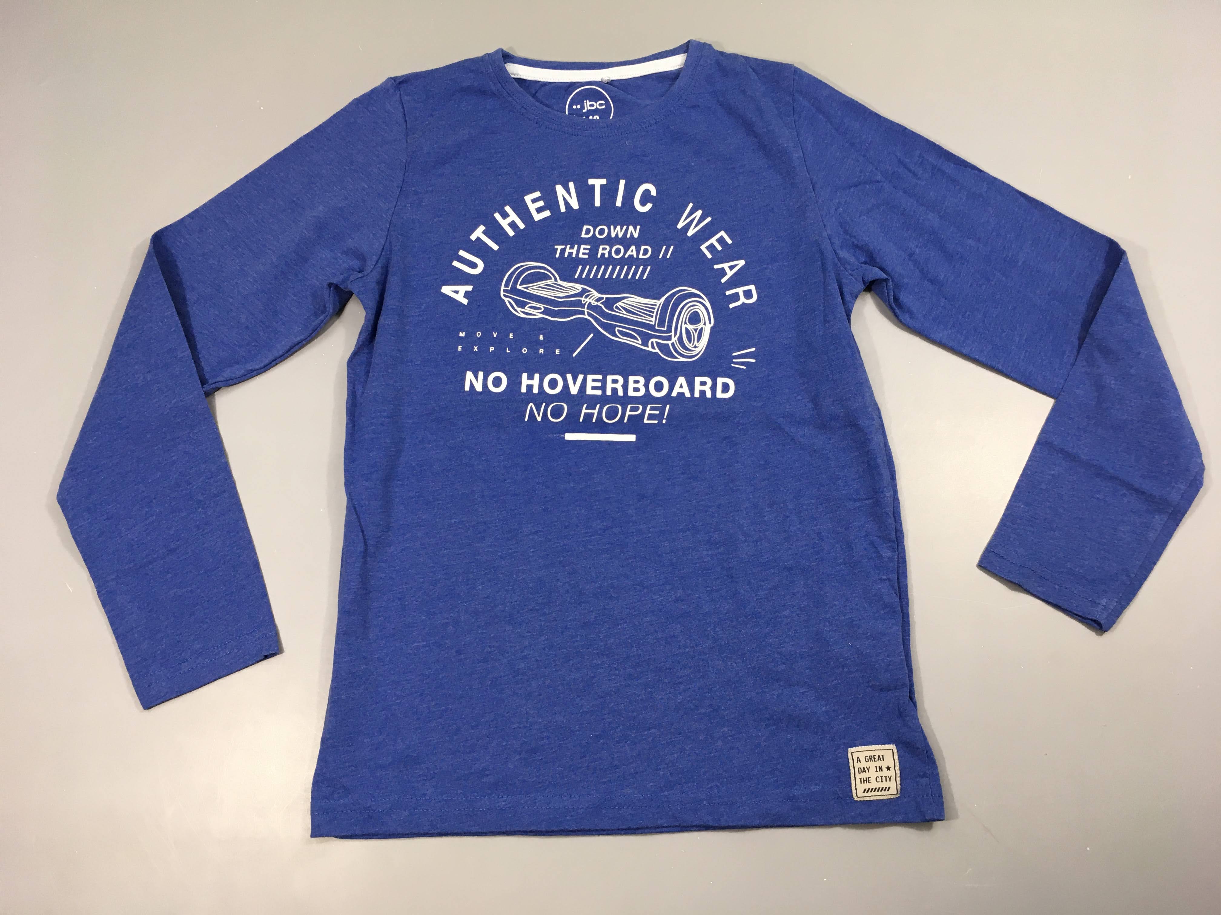 T-shirt m.l bleu chiné Authentic