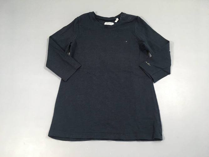 Robe m.l jersey bleu marine, moins cher chez Petit Kiwi