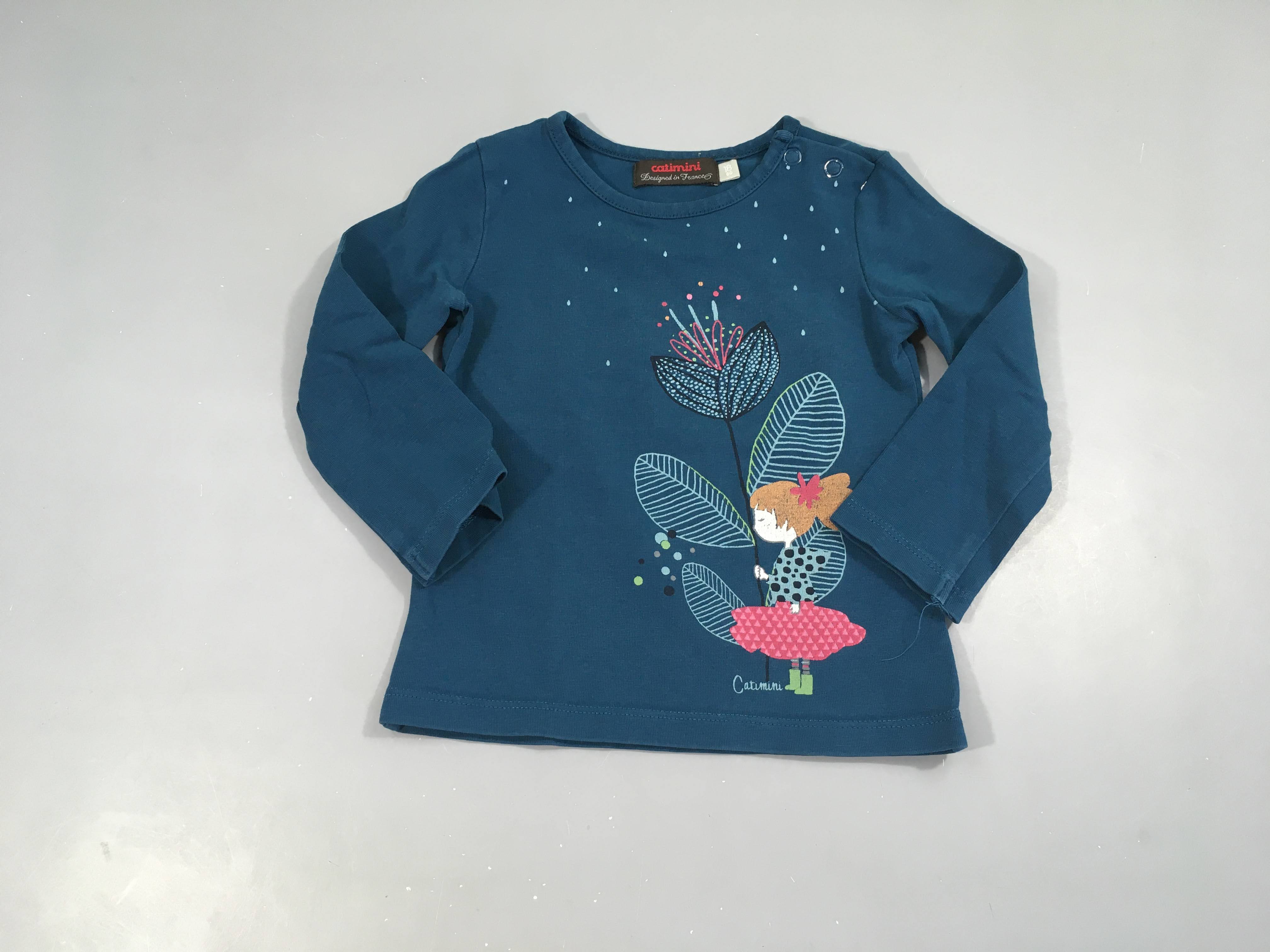 T-shirt m.l fille pluie