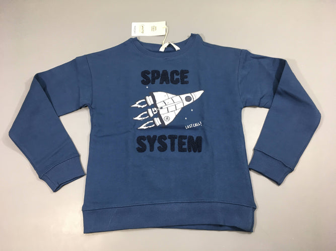 Sweat bleu foncé Space, moins cher chez Petit Kiwi