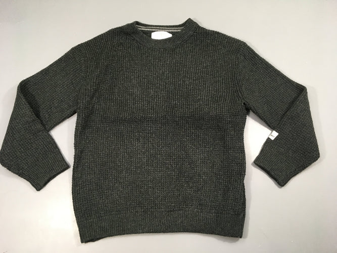 Pull gris foncé, moins cher chez Petit Kiwi