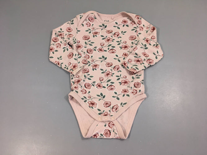 Body m.l rose fleuri, moins cher chez Petit Kiwi