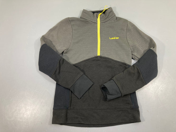 Sweat de ski gris zippé Wed'ze taille estimée Bouloché, moins cher chez Petit Kiwi