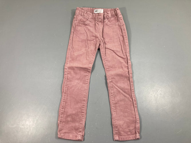 Jegging vieux rose velours léger, moins cher chez Petit Kiwi