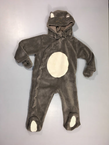 Surpyjama gris chat, moins cher chez Petit Kiwi