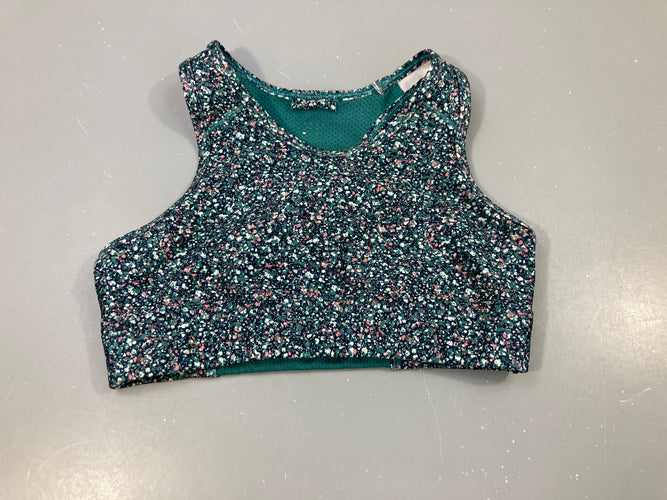 Brassière moucheté bleu marine, vert, rose, blanc, pas de taille indiquée  8 a, moins cher chez Petit Kiwi
