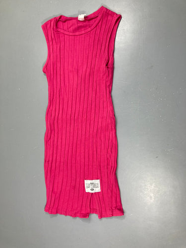 Robe crayon côtelé rose, moins cher chez Petit Kiwi