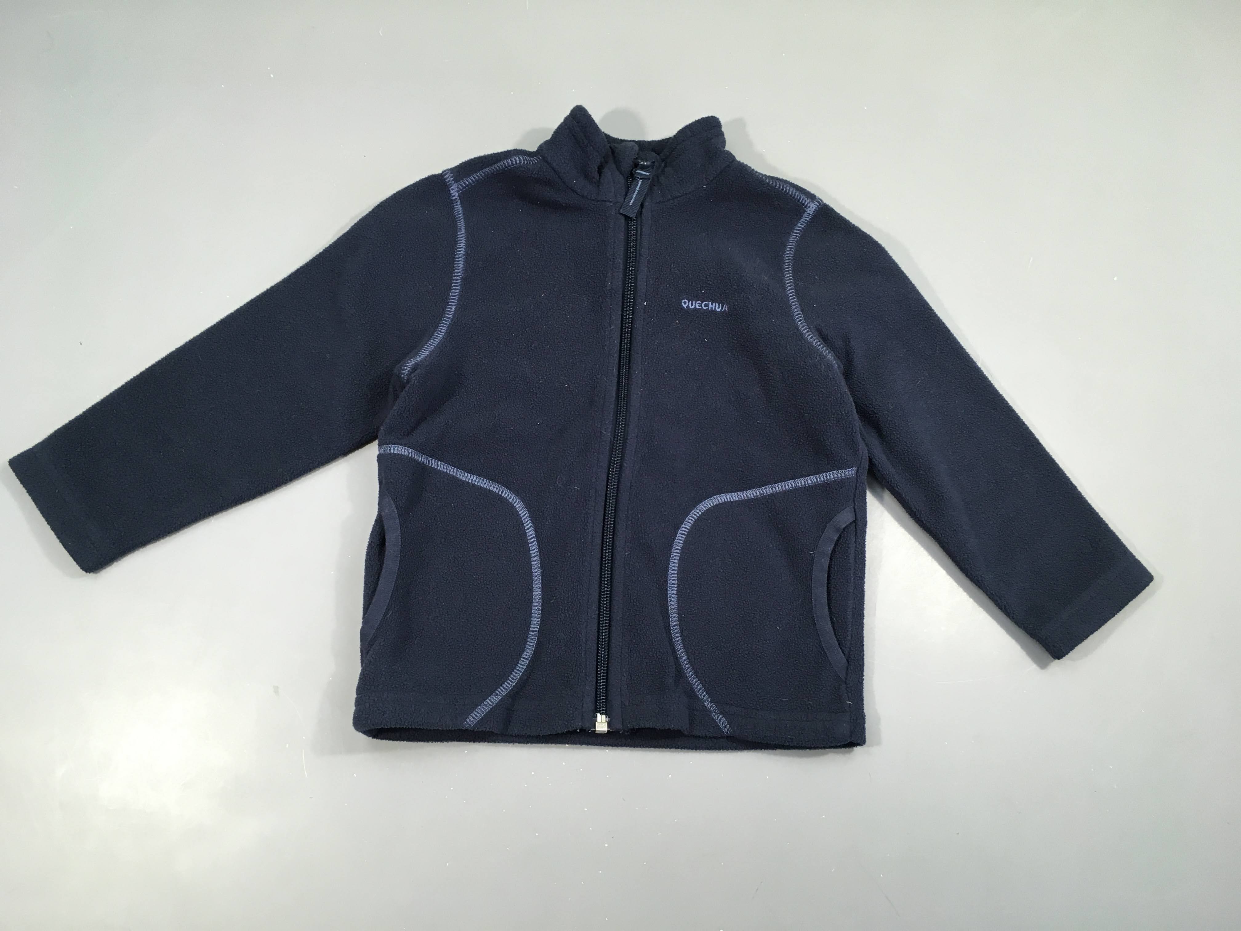 Polar zippé bleu foncé