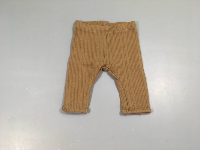 Legging texturé brun clair, moins cher chez Petit Kiwi