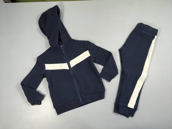 Training 2 pcs blanc-blanc chiné, moins cher chez Petit Kiwi