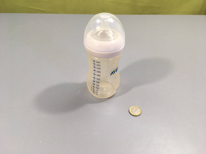 Biberon plastique 260 ml décoloré, moins cher chez Petit Kiwi