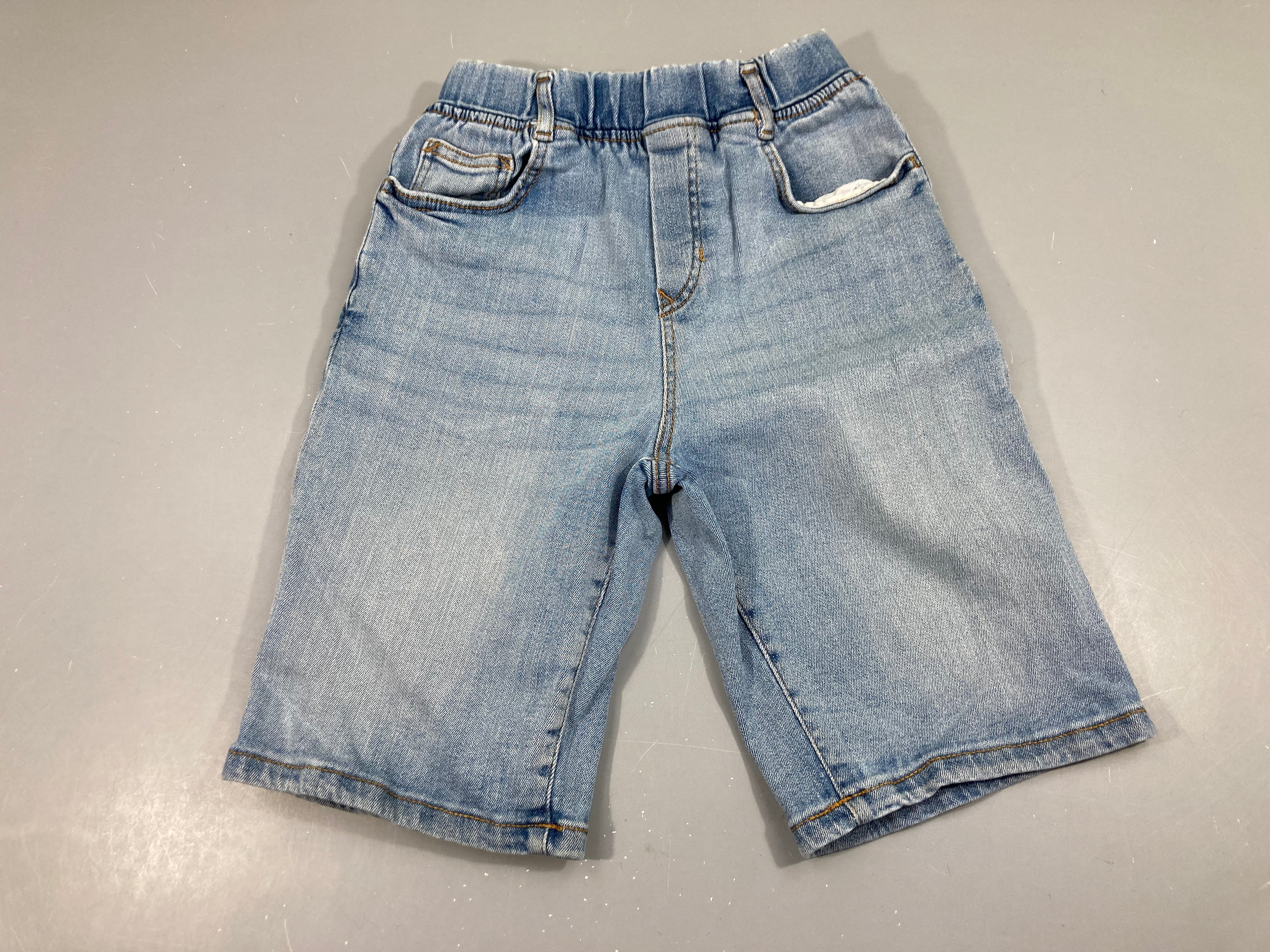 Bermuda Denim taille élastique