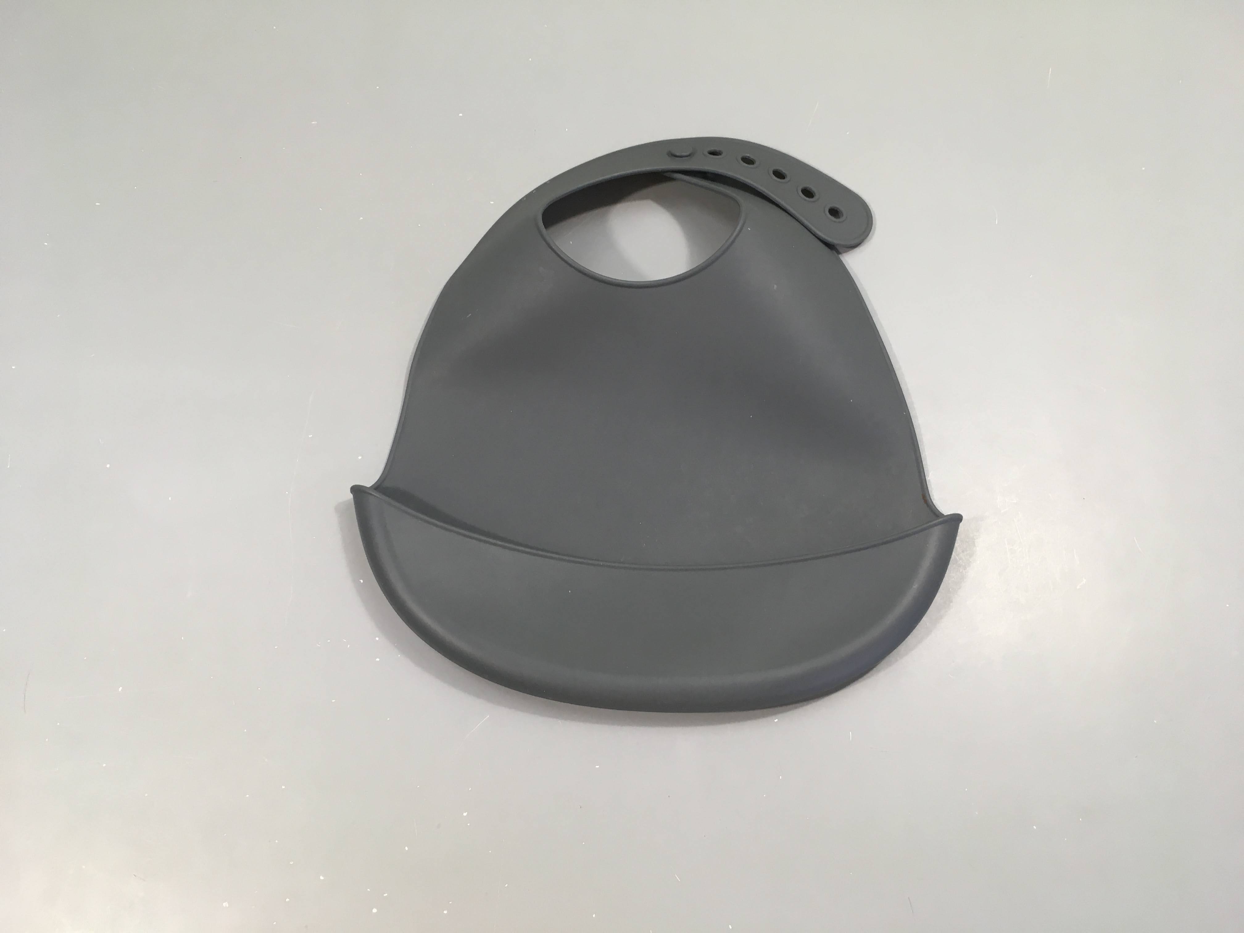 Bavoir anthracite 100%Silicone