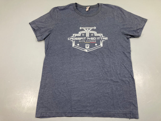 T-shirt m.c bleu CrossFit Légèrement bouloché, moins cher chez Petit Kiwi