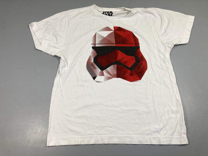 T-shirt m.c blanc Star Wars Légèrement bouloché, moins cher chez Petit Kiwi
