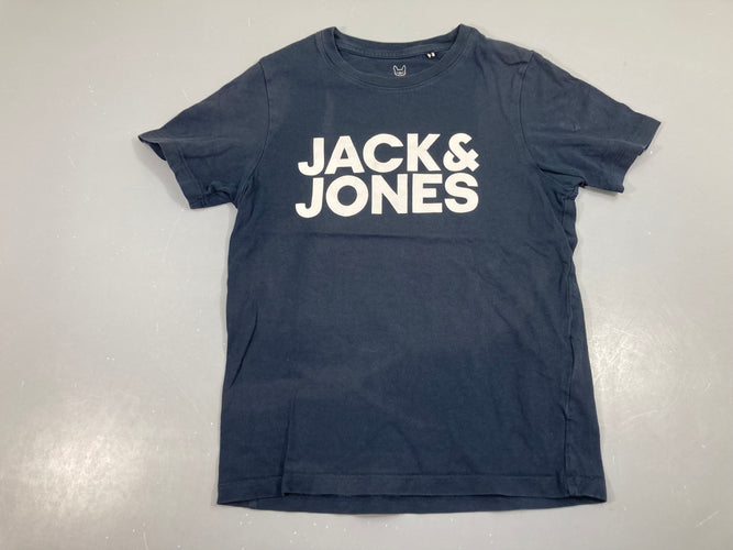 T-shirt m.c bleu foncé Jack&Jones, moins cher chez Petit Kiwi