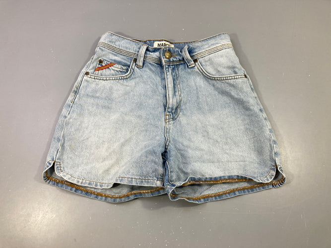 Short en jean Marcel, taches à l'avant, moins cher chez Petit Kiwi