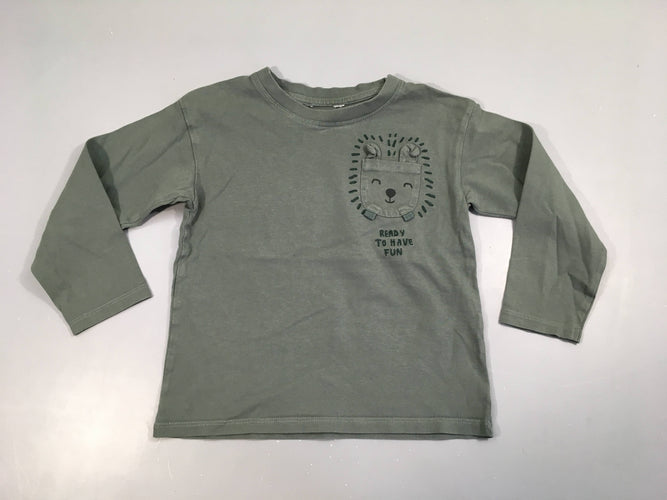 T-shirt m.l menthe chien poche, moins cher chez Petit Kiwi