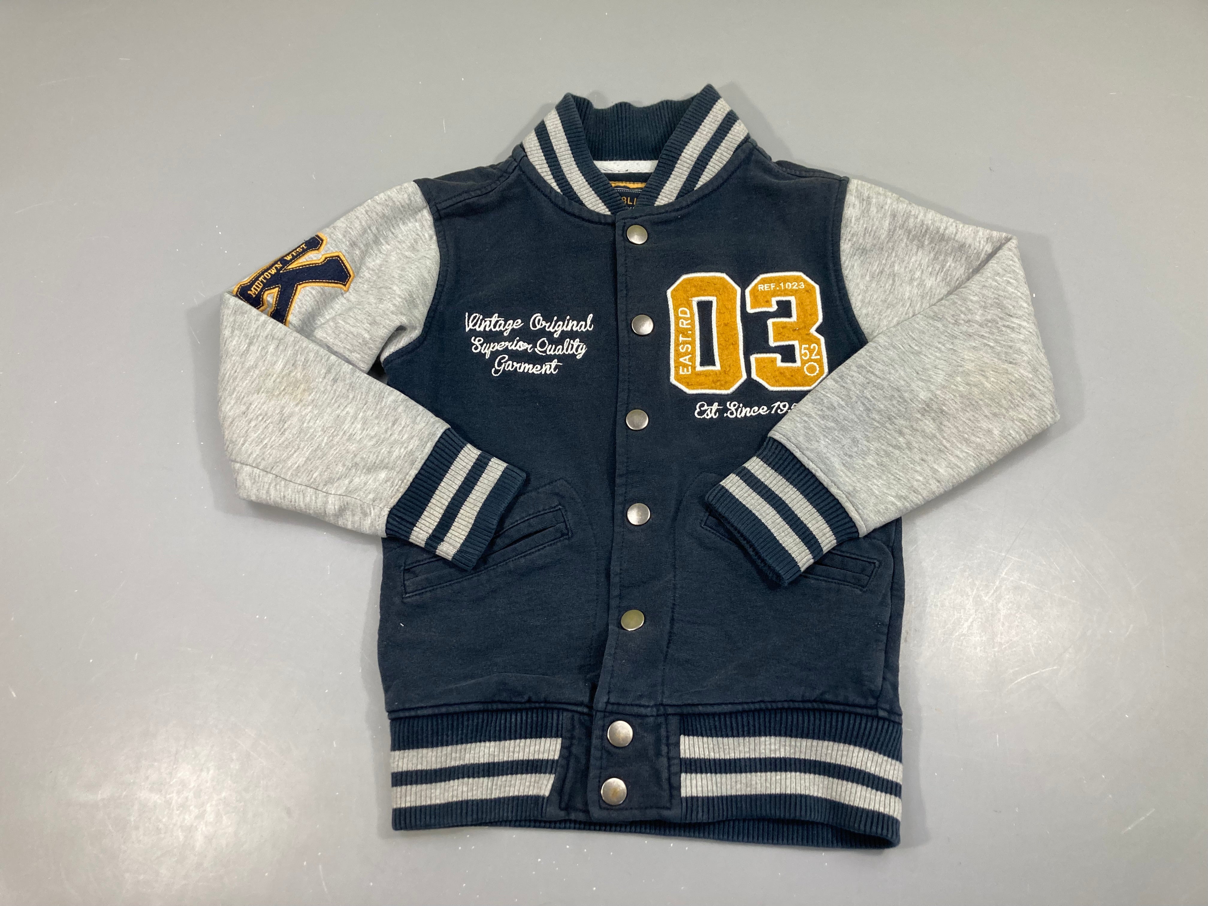 Sweat Bomber bleu-gris 03