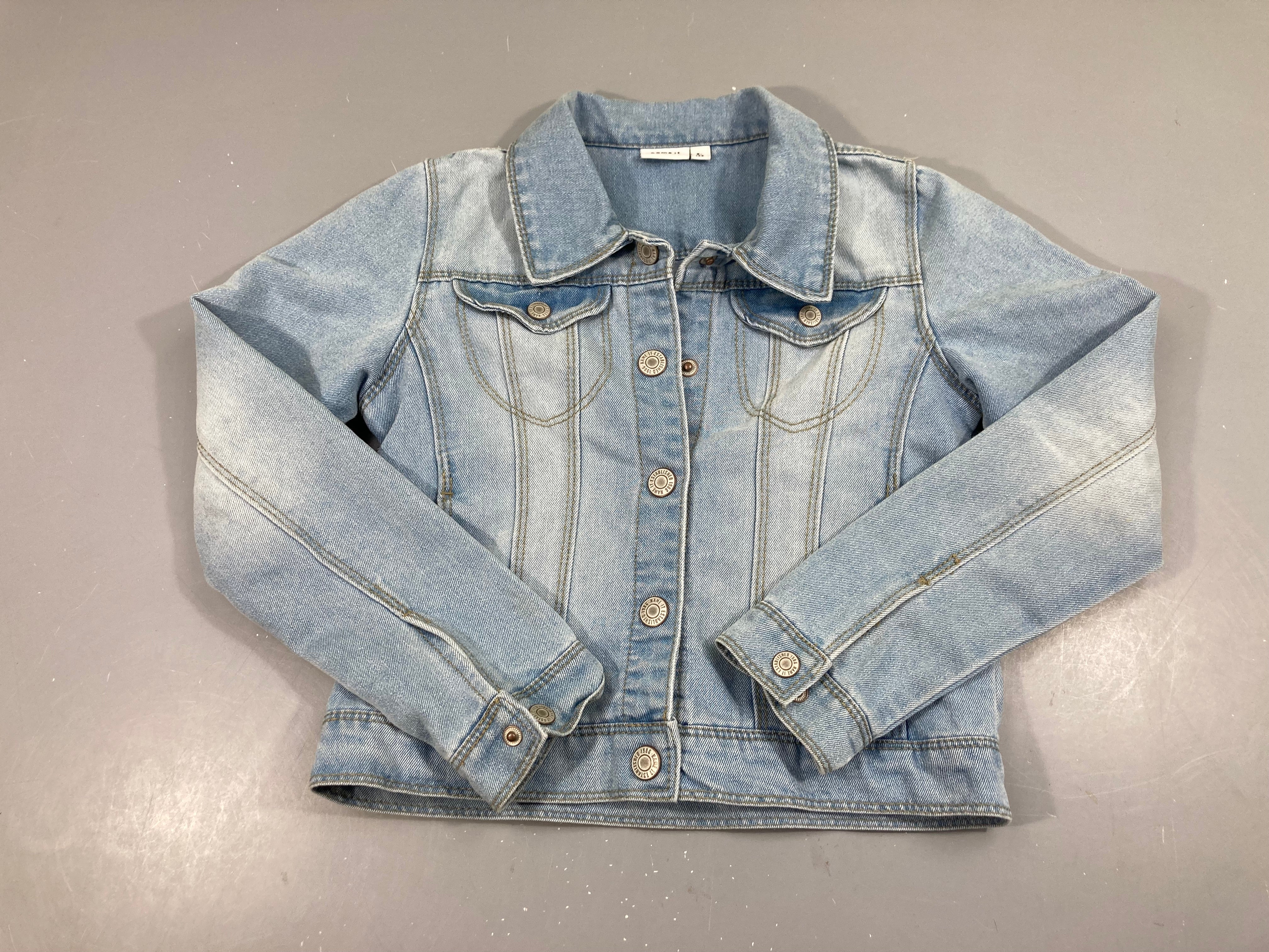 Veste en jean clair