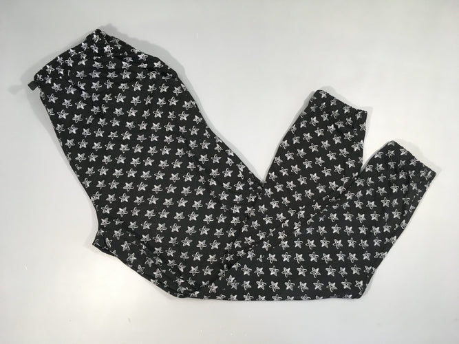 Pantalon fluide noir étoiles blanches, moins cher chez Petit Kiwi