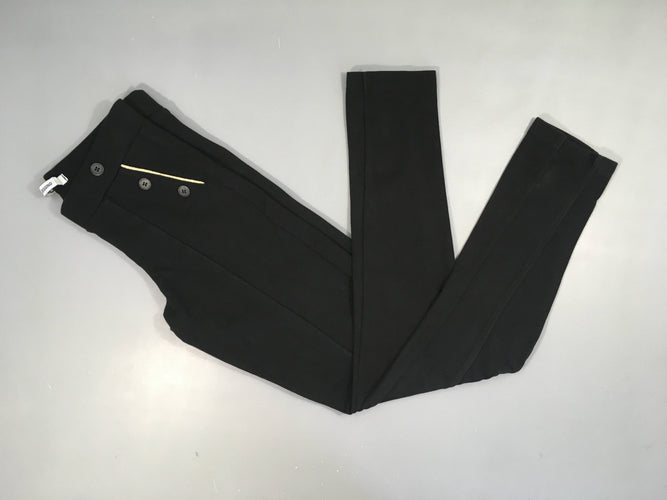 Jegging noir fausses poches dorées, moins cher chez Petit Kiwi