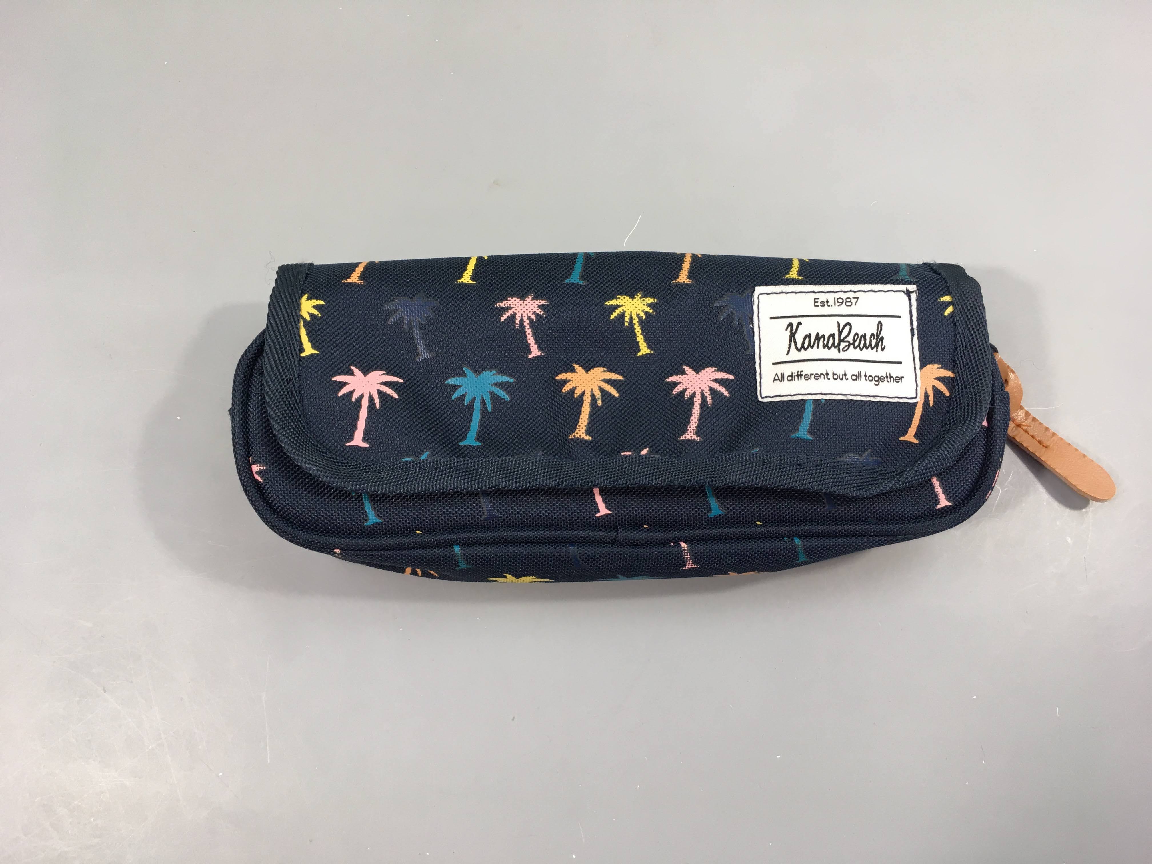 Trousse bleu foncé Kanabeach Palmier