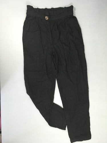Pantalon souple noir taille élastique, moins cher chez Petit Kiwi