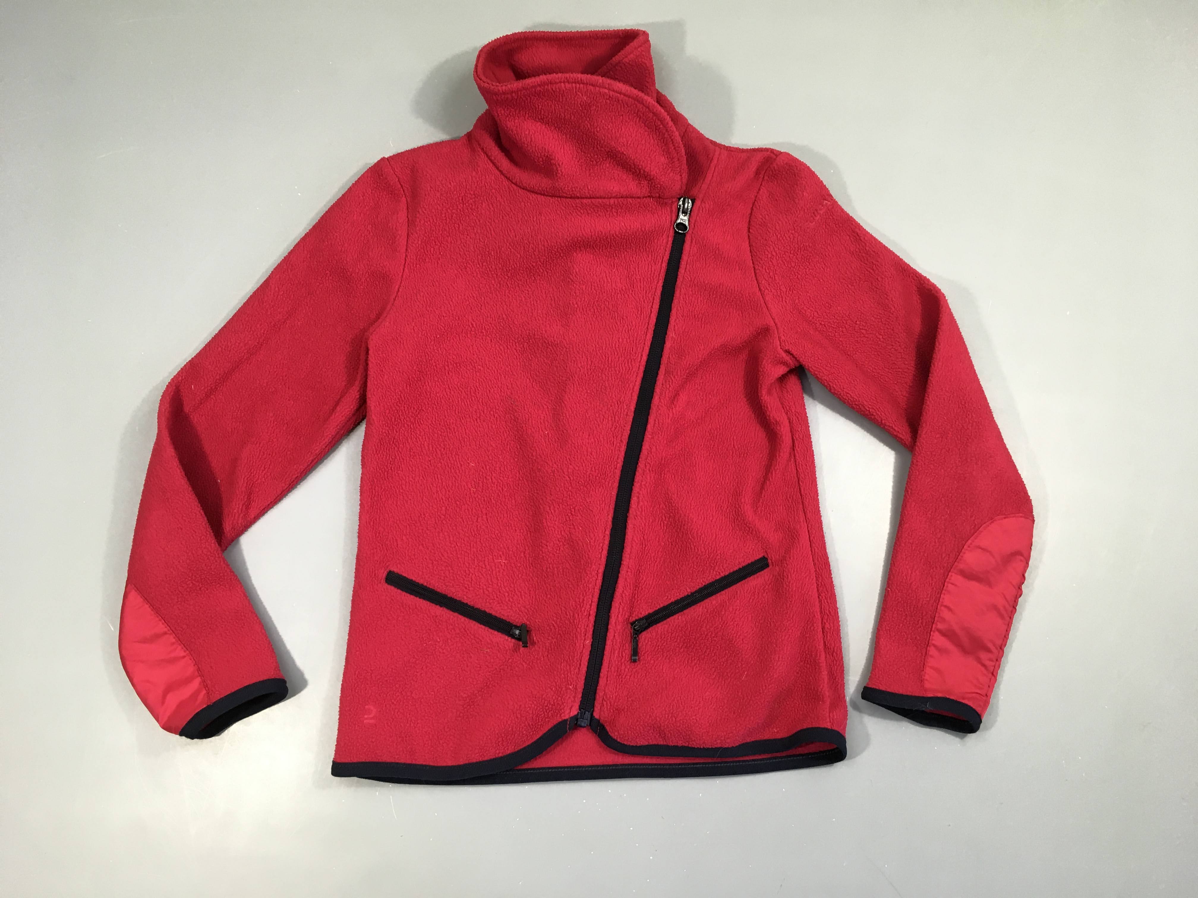 Polar zippé d'équitation fuchsia Fouganza