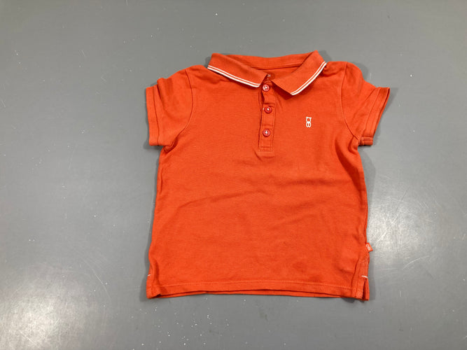 Polo m.c orange, moins cher chez Petit Kiwi