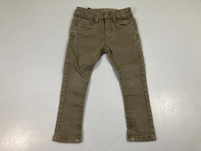 Pantalon skinny kaki, moins cher chez Petit Kiwi