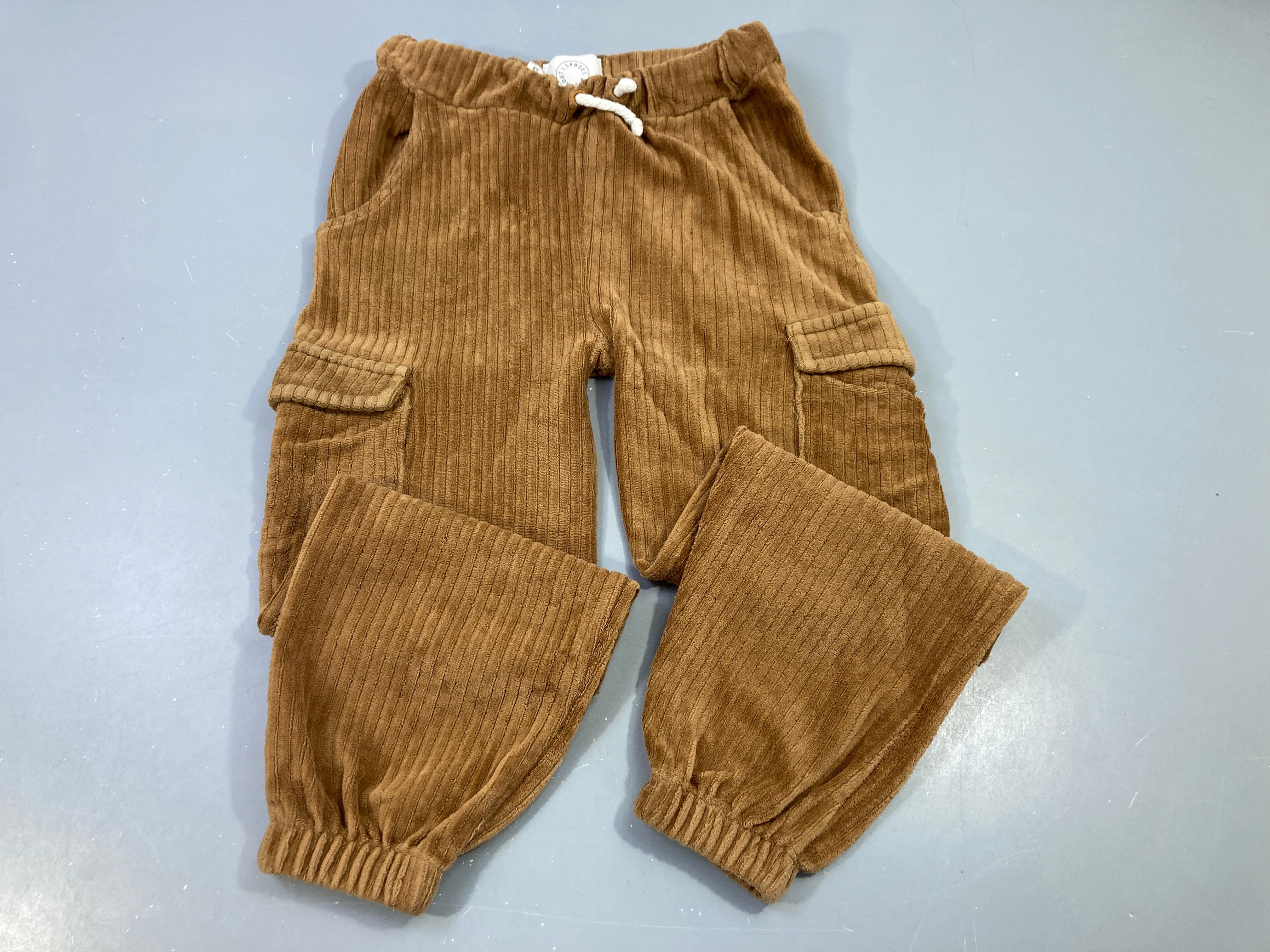 Pantalon velours éponge cotelé caramel, Sproet & Sproet