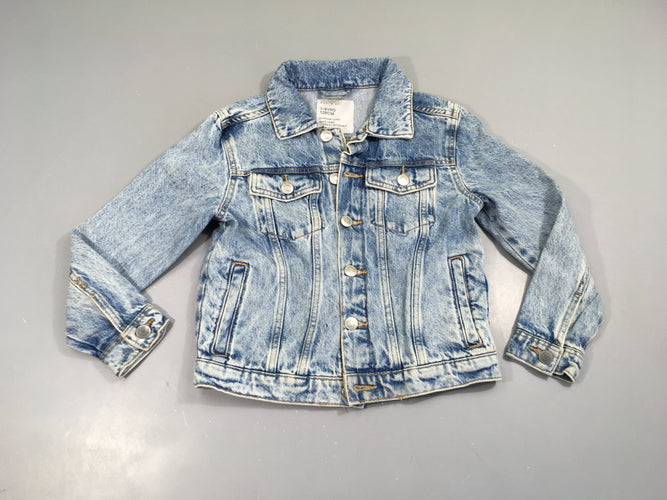 Veste en jean clair-Petite tache droite poche D, moins cher chez Petit Kiwi